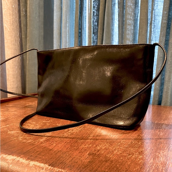 HOBO Handbags - HOBO Shiny Black Leather Crossbody Bag